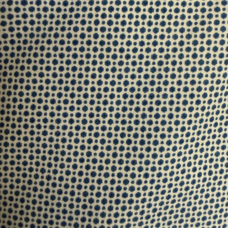 Tommy Hilfiger, Blue Dots, Ruffled Collar Shirt, Medium